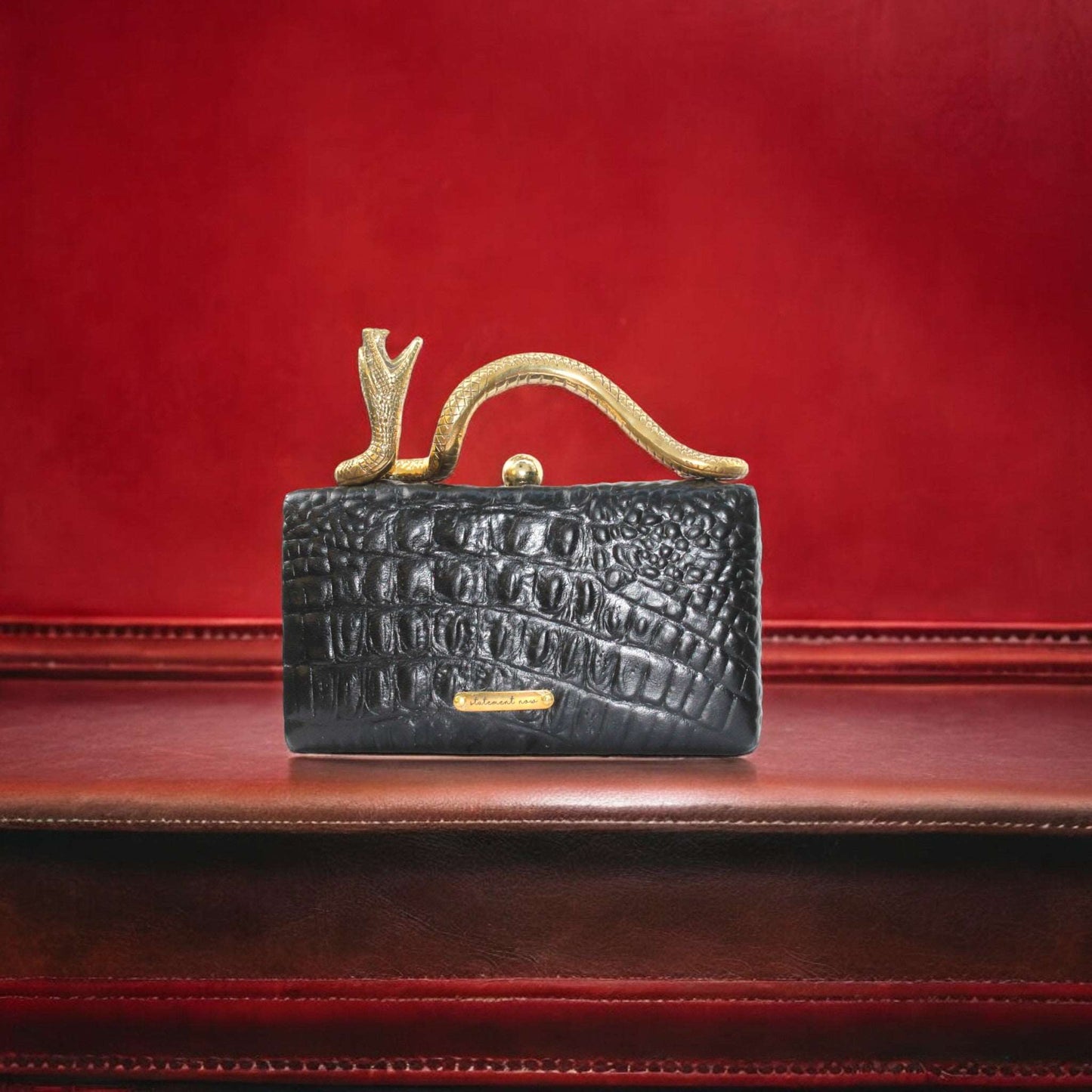 Elevate your accessory collection with our exquisite timelss black  Leather bag, Cleopatra's Clutch Bag—where craftsmanship meets versatility. Made from premium, genuine Italian leather, this bag not only exudes sophistication but also offers unparalleled durability.